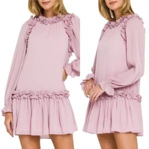 Endless Rose Pink Ruffle Chiffon Dress - Tags On!